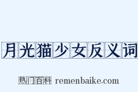 月光猫少女反义词是什么意思的图片